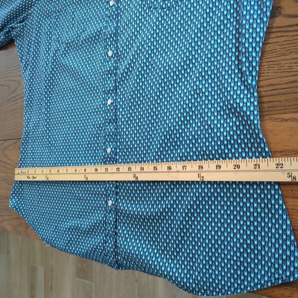 Roper Womens Blue Western Shirt size‎ XL Long Sleeve Snap Button Cowgirl - Picture 12 of 16